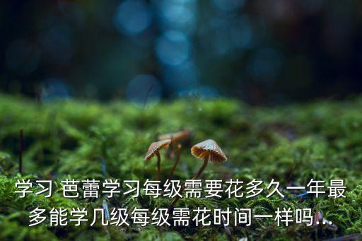 学习 芭蕾学习每级需要花多久一年最多能学几级每级需花时间一样吗...
