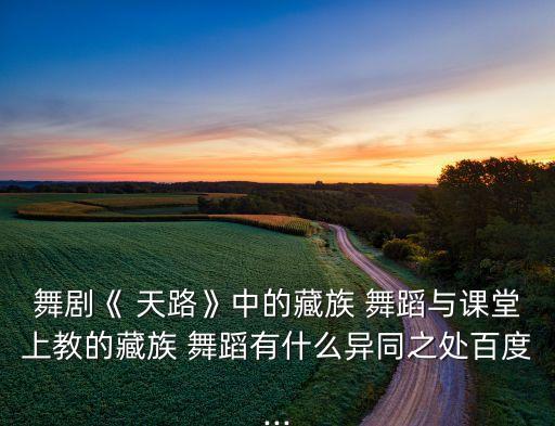 天路小学生舞蹈,藏族自娱舞蹈可分为和与优两类