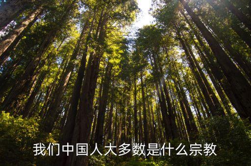 我们中国人大多数是什么宗教