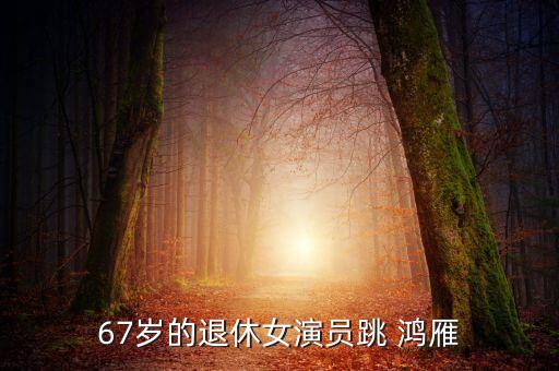 67岁的退休女演员跳 鸿雁