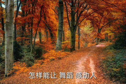 怎样能让 舞蹈 感动人