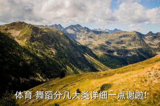  体育 舞蹈分几大类详细一点谢啦!