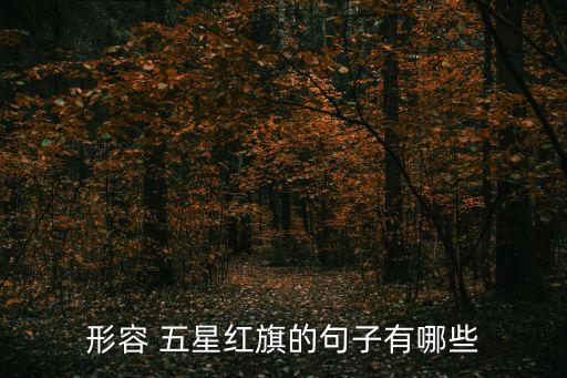 形容 五星红旗的句子有哪些