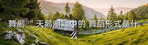 天鹅湖舞蹈,柴可夫斯基《天鹅湖》4幕芭蕾舞剧