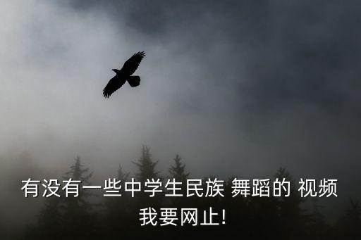 有没有一些中学生民族 舞蹈的 视频 我要网止!