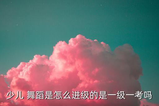 少儿 舞蹈是怎么进级的是一级一考吗