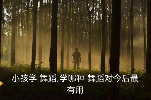 小孩学 舞蹈,学哪种 舞蹈对今后最有用