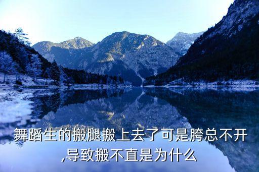  舞蹈生的搬腿搬上去了可是胯总不开,导致搬不直是为什么