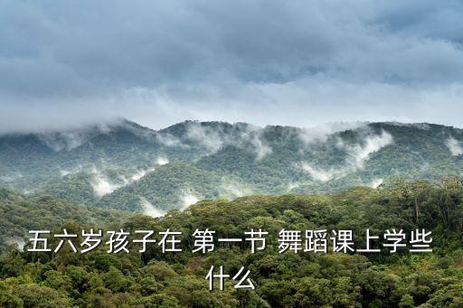 五六岁孩子在 第一节 舞蹈课上学些什么