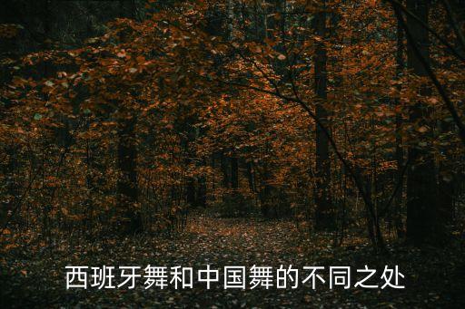  西班牙舞和中国舞的不同之处