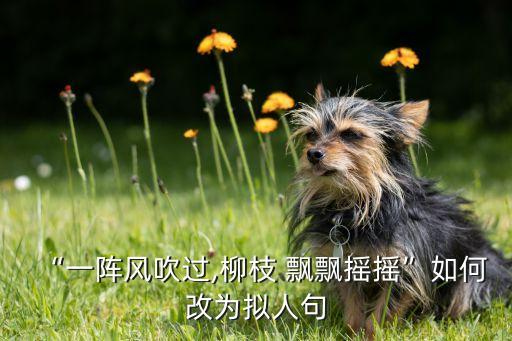 “一阵风吹过,柳枝 飘飘摇摇”如何改为拟人句