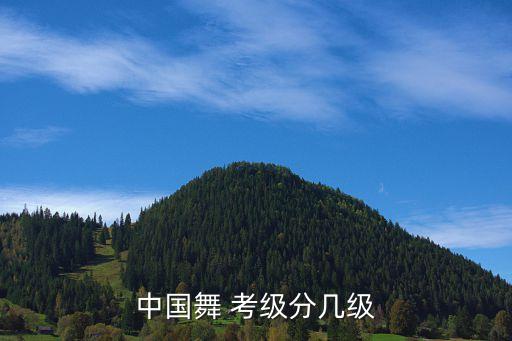 中国舞 考级分几级