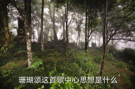  珊瑚颂这首歌中心思想是什么