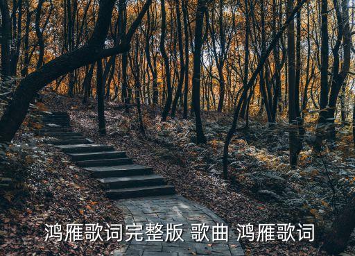  鸿雁歌词完整版 歌曲 鸿雁歌词