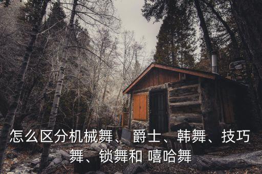 嘻哈爵士舞蹈,听爵士和嘻哈跳舞!