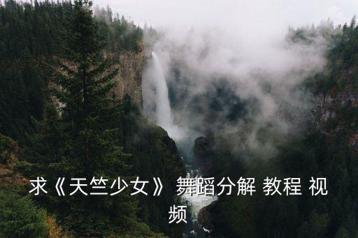 求《天竺少女》 舞蹈分解 教程 视频
