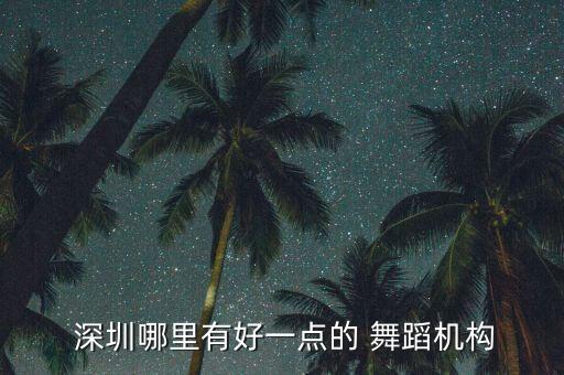 深圳艺尚舞蹈培训中心,舞蹈学校的好坏一般从以下几方面判断