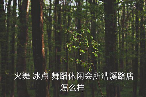  火舞 冰点 舞蹈休闲会所漕溪路店怎么样