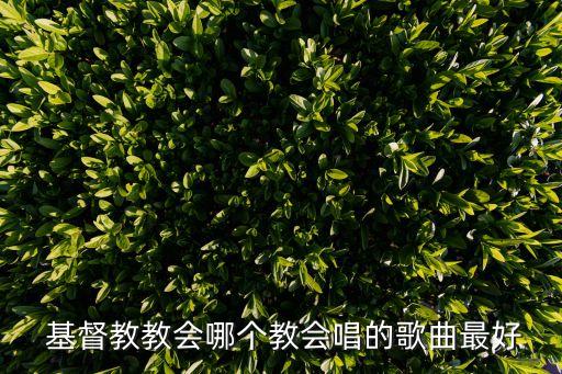 基督教教会哪个教会唱的歌曲最好