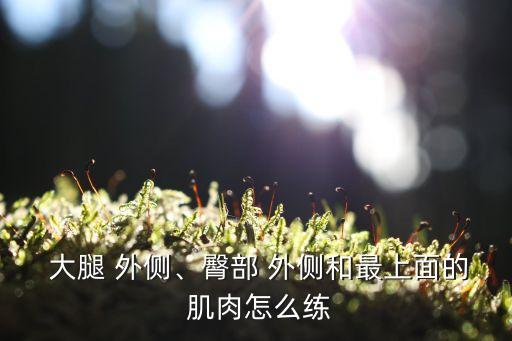  大腿 外侧、臀部 外侧和最上面的 肌肉怎么练