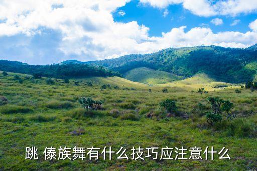 跳 傣族舞有什么技巧应注意什么