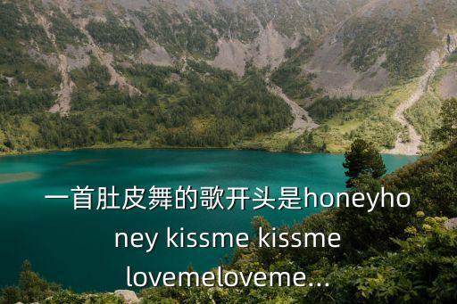 一首肚皮舞的歌开头是honeyhoney kissme kissmelovemeloveme...