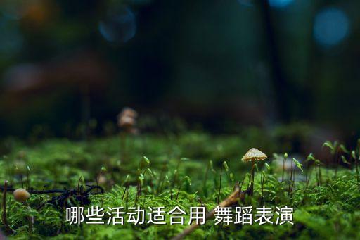 哪些活动适合用 舞蹈表演