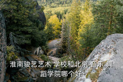 淮南骏艺艺术 学校和北京 音乐 舞蹈学院哪个好