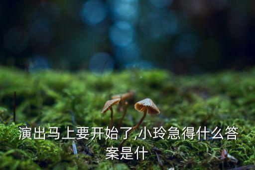  演出马上要开始了,小玲急得什么答案是什