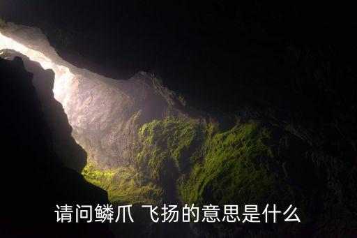 请问鳞爪 飞扬的意思是什么