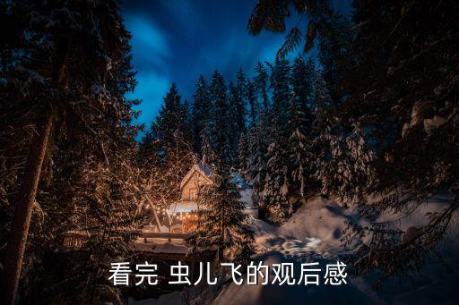 看完 虫儿飞的观后感