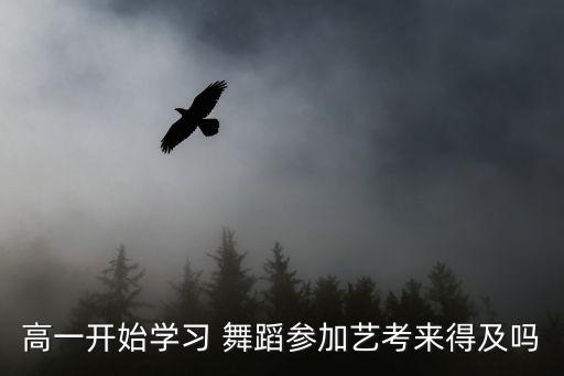 高一开始学习 舞蹈参加艺考来得及吗