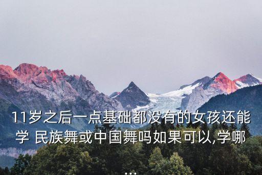 11岁之后一点基础都没有的女孩还能学 民族舞或中国舞吗如果可以,学哪...
