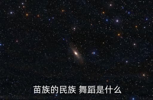  苗族的民族 舞蹈是什么