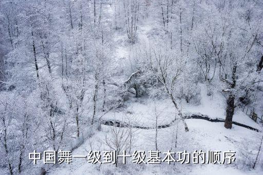 中国舞一级到十级基本功的顺序