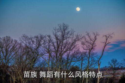  苗族 舞蹈有什么风格特点