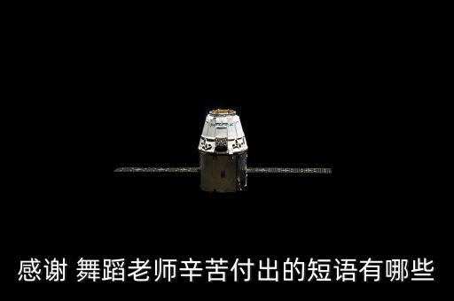 感谢 舞蹈老师辛苦付出的短语有哪些