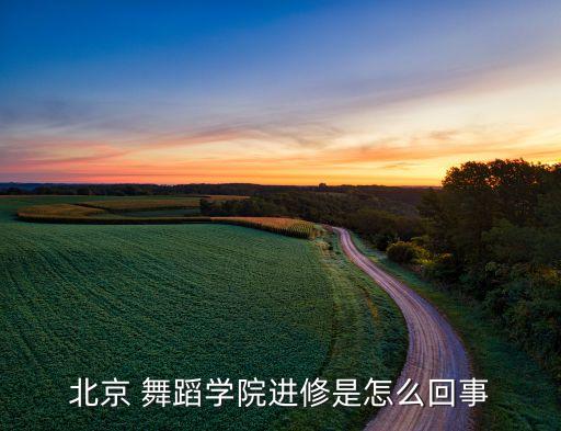 北京 舞蹈学院进修是怎么回事