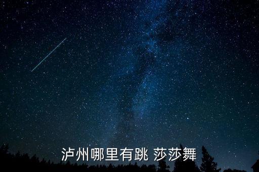 泸州哪里有跳 莎莎舞