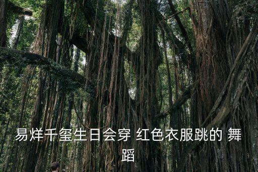 易烊千玺生日会穿 红色衣服跳的 舞蹈