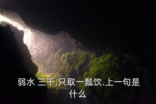 弱水三千舞蹈简单的,弱水三千随便拿个瓢比喻爱情