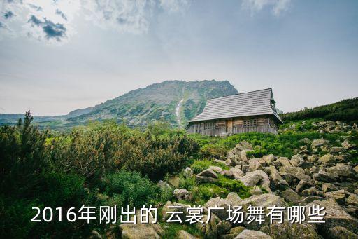 2016年刚出的 云裳广场舞有哪些