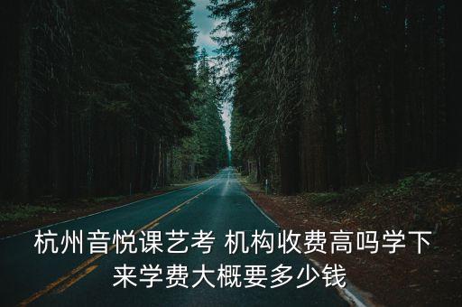  杭州音悦课艺考 机构收费高吗学下来学费大概要多少钱
