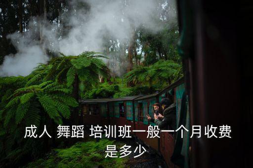  成人 舞蹈 培训班一般一个月收费是多少