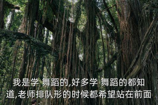 舞蹈班站在最后面,选择舞蹈专业与业余选手不同