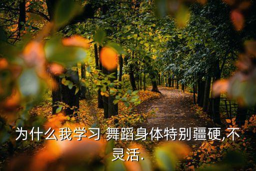 身体僵硬舞蹈基本功,舞蹈可塑身体柔软协调性