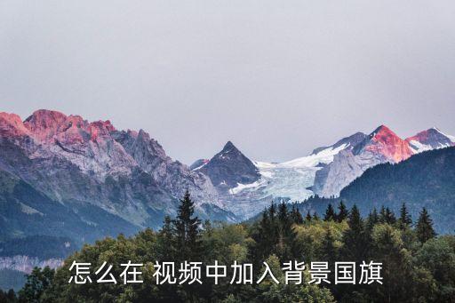怎么在 视频中加入背景国旗