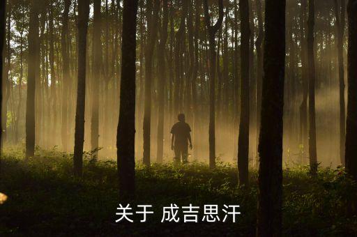 关于 成吉思汗