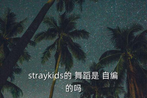 straykids的 舞蹈是 自编的吗