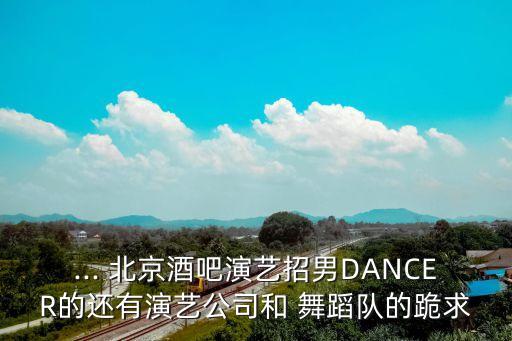 ... 北京酒吧演艺招男DANCER的还有演艺公司和 舞蹈队的跪求